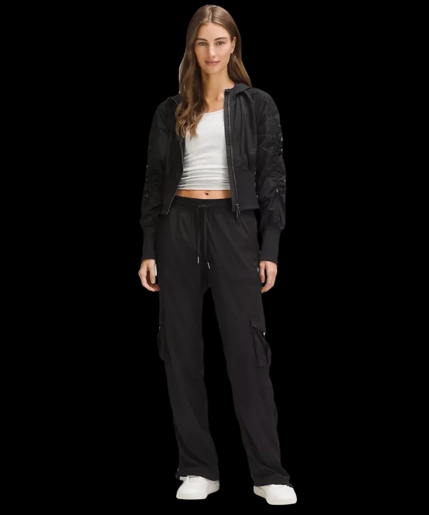 Lululemon Dance Studio Relaxed-Fit Mid-Rise Cargo Pant Black - HypeFly India View 2