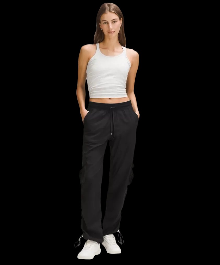 Lululemon Dance Studio Relaxed-Fit Mid-Rise Cargo Pant Black - HypeFly India View 3