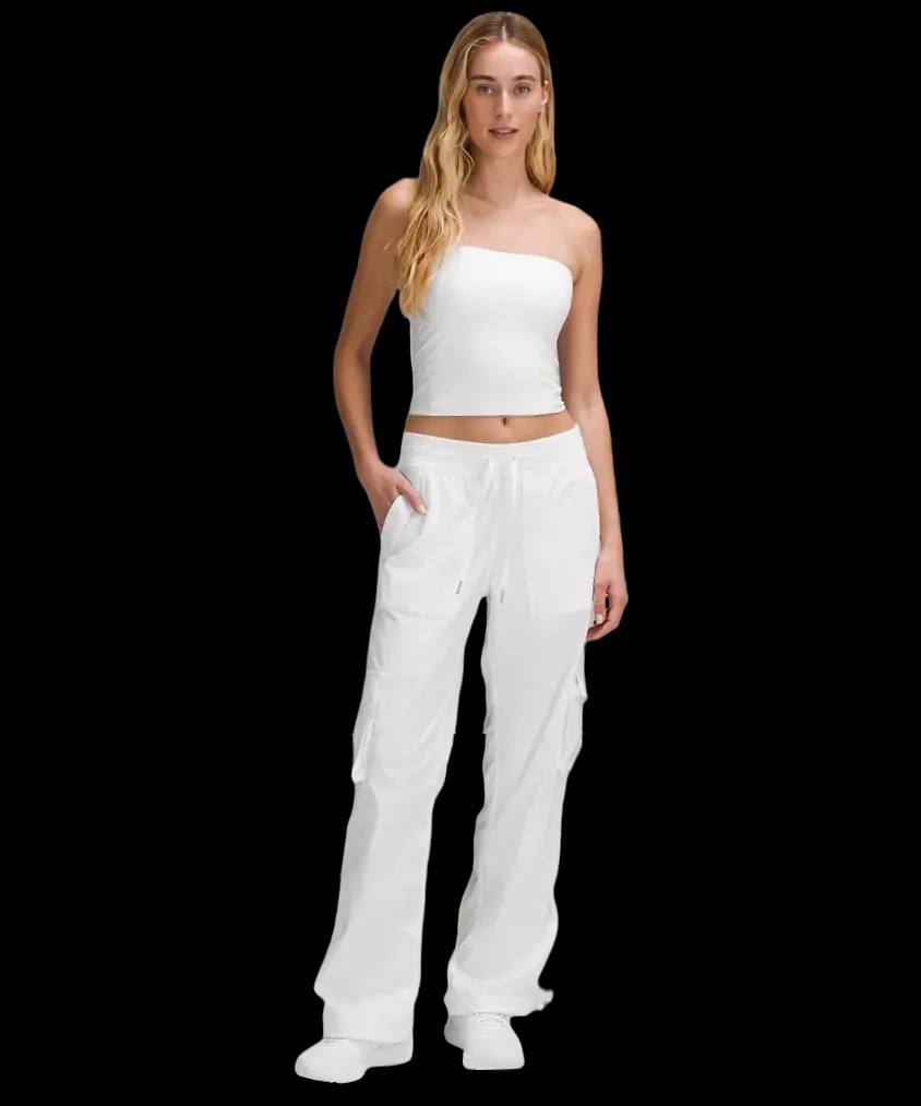 Lululemon Dance Studio Relaxed-Fit Mid-Rise Cargo Pant White - HypeFly India View 2