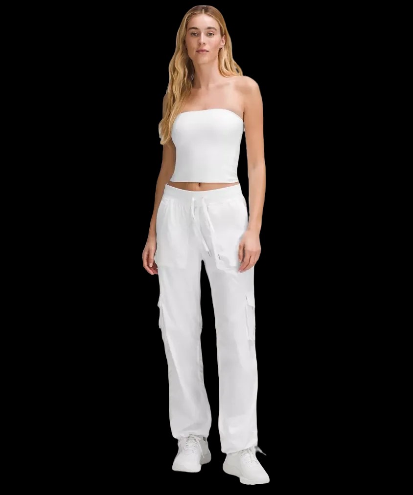 Lululemon Dance Studio Relaxed-Fit Mid-Rise Cargo Pant White - HypeFly India View 3