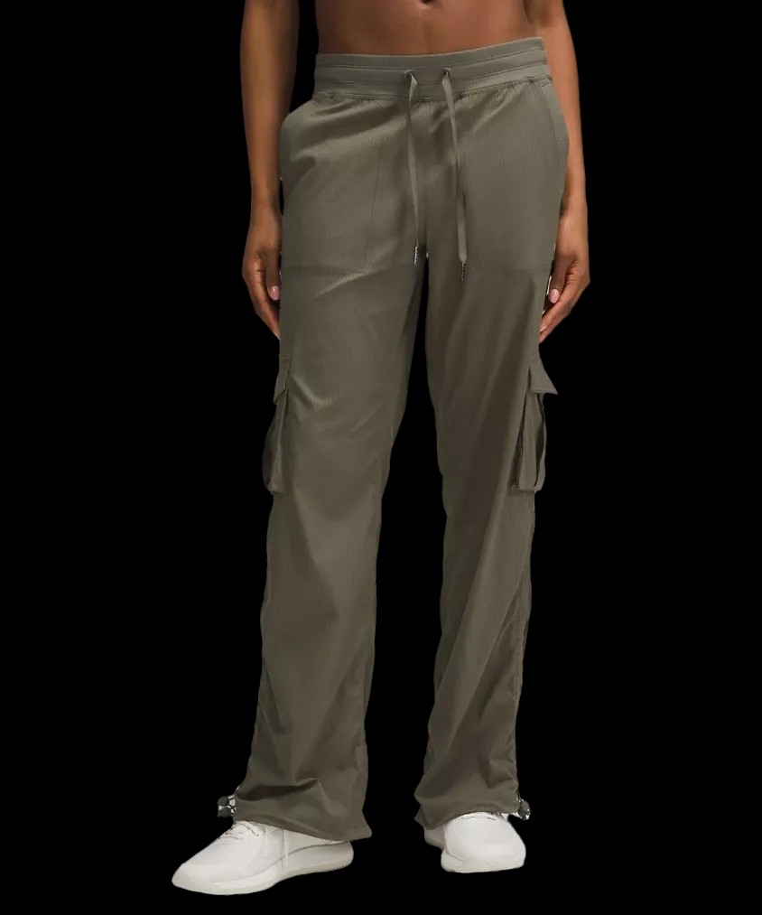Lululemon Dance Studio Relaxed-Fit Mid-Rise Cargo Pant Army Green - HypeFly India View 1