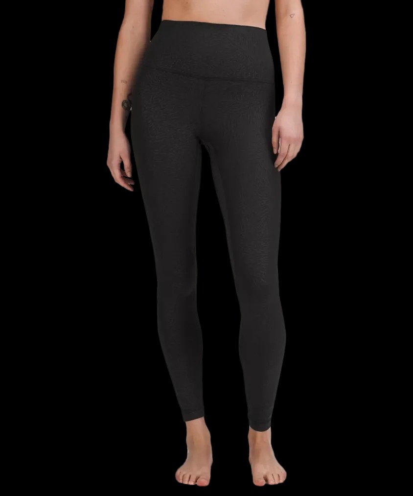 Lululemon Align High-Rise Pant 28" Ripple Emboss Black - HypeFly India View 1
