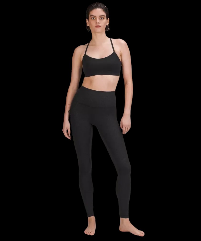 Lululemon Align High-Rise Pant 28" Ripple Emboss Black - HypeFly India View 2