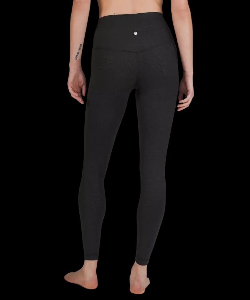 Lululemon Align High-Rise Pant 28" Ripple Emboss Black - HypeFly India View 3