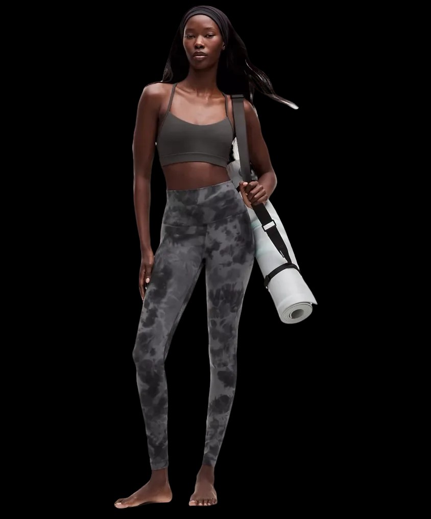 Lululemon Align High-Rise Pant 28" Diamond Dye Pitch Grey Graphite Grey - HypeFly India View 2