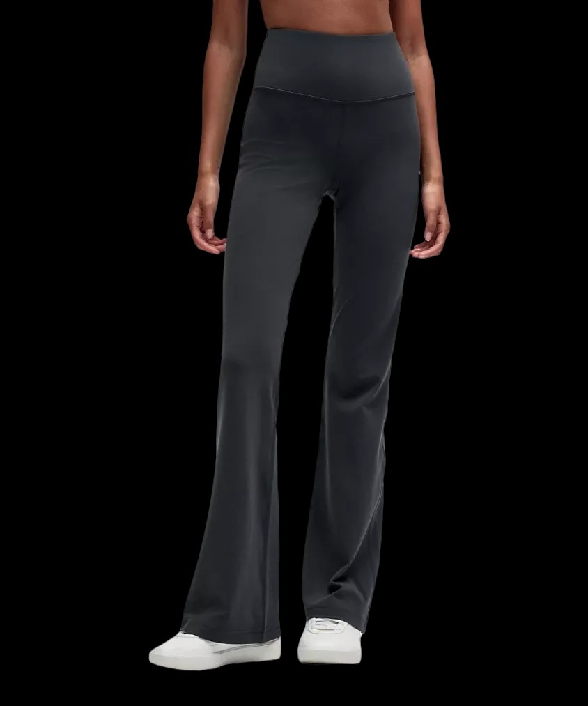 Lululemon Groove Nulu Super-High-Rise Flared Pant Graphite Grey - HypeFly India View 1