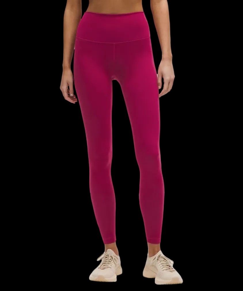 Lululemon Wunder Train High-Rise Tight 28" Magenta Smoke - HypeFly India View 1