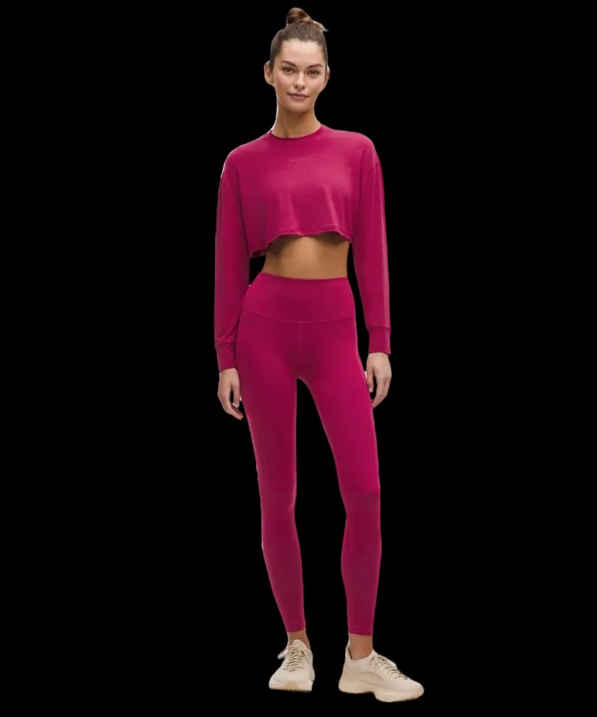 Lululemon Wunder Train High-Rise Tight 28" Magenta Smoke - HypeFly India View 2