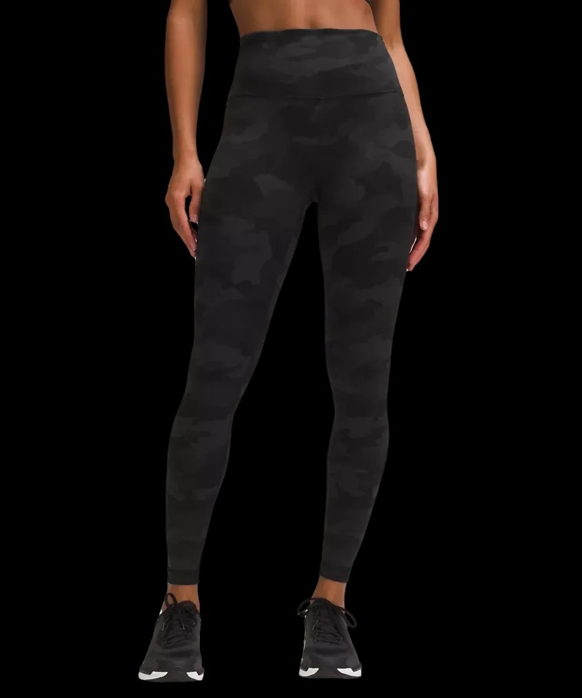 Lululemon Wunder Train High-Rise Tight 28" Heritage 365 Camo Deep Coal Multi - HypeFly India View 1