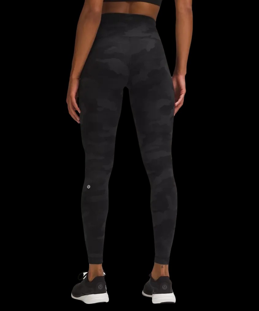 Lululemon Wunder Train High-Rise Tight 28" Heritage 365 Camo Deep Coal Multi - HypeFly India View 3