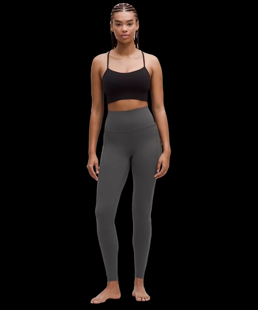 Lululemon Align High-Rise Pant with Pockets 28" Graphite Grey - HypeFly India View 3