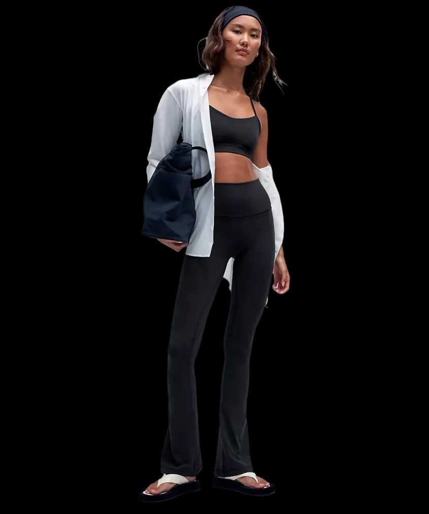 Lululemon Align™ High-Rise Mini-Flare Pant Black - HypeFly India View 2