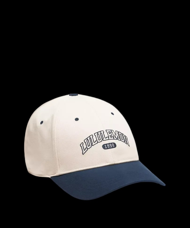 Lululemon Classic Ball Cap Structured Light Ivory/True Navy - HypeFly India View 1