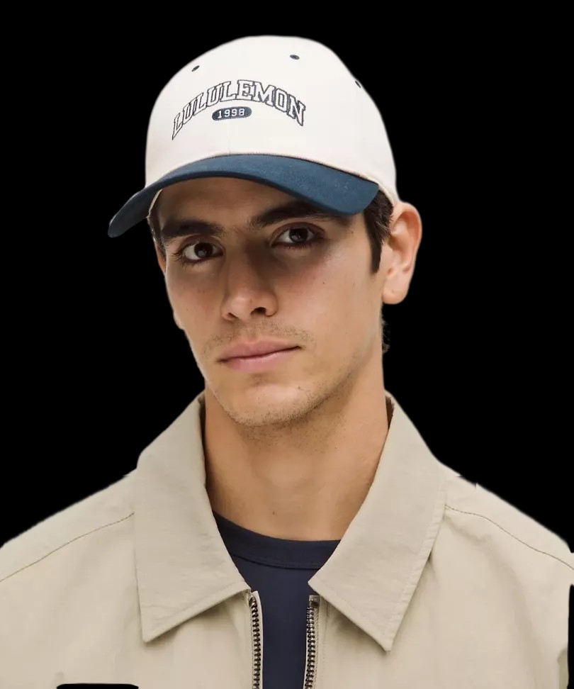 Lululemon Classic Ball Cap Structured Light Ivory/True Navy - HypeFly India View 2