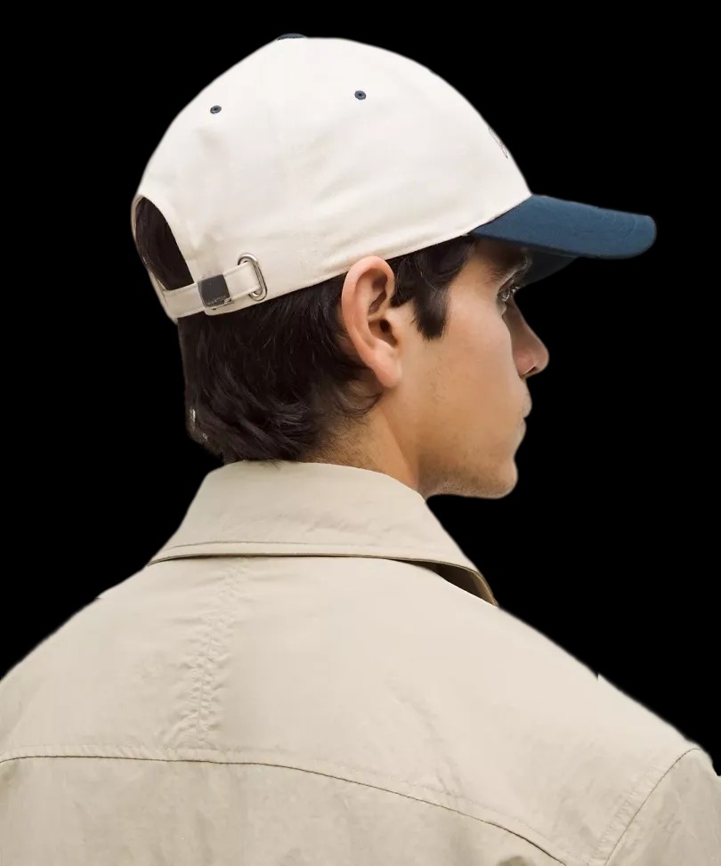 Lululemon Classic Ball Cap Structured Light Ivory/True Navy - HypeFly India View 3