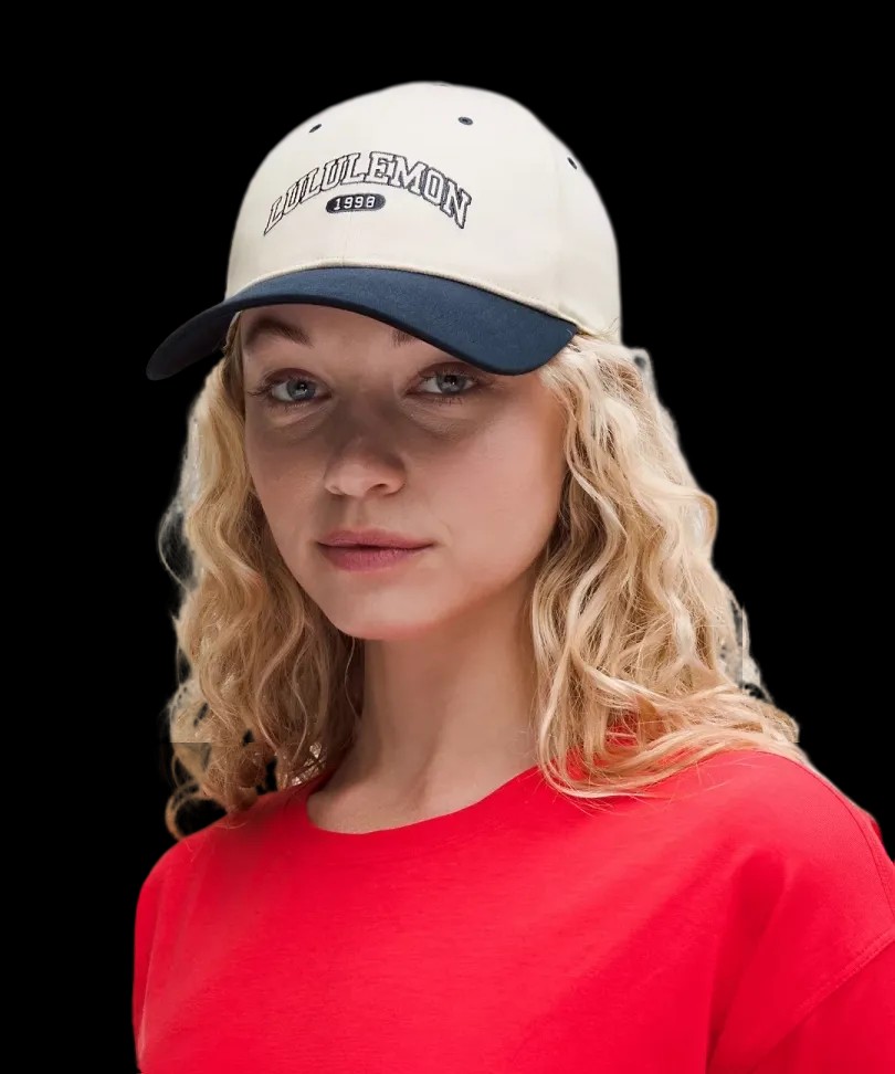 Lululemon Classic Ball Cap Structured Light Ivory/True Navy - HypeFly India View 4