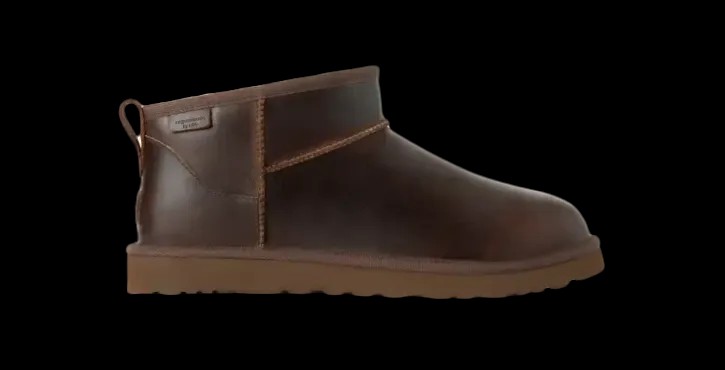 Uggs Men's Classic Ultra Mini LTHR Regen Ironwood - HypeFly India View 1