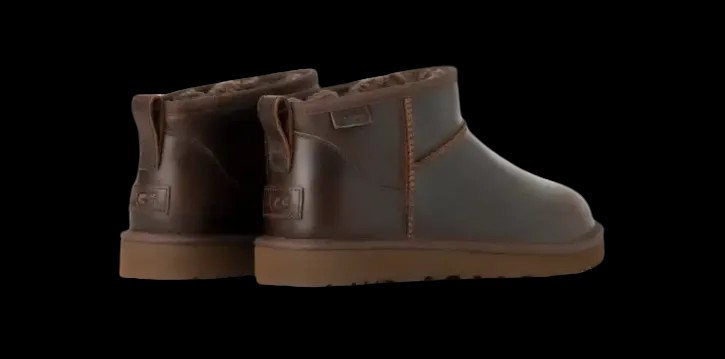 Uggs Men's Classic Ultra Mini LTHR Regen Ironwood - HypeFly India View 2