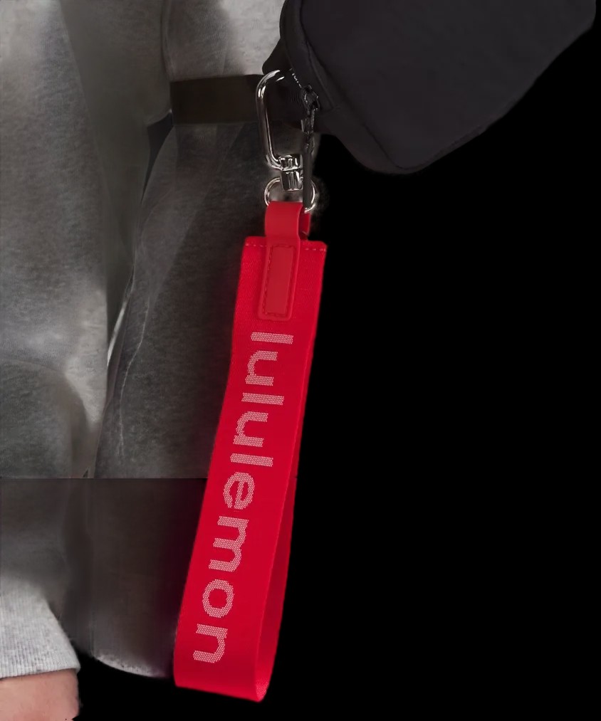 Lululemon Never Lost Keychain Lulu Red/White - HypeFly India View 2