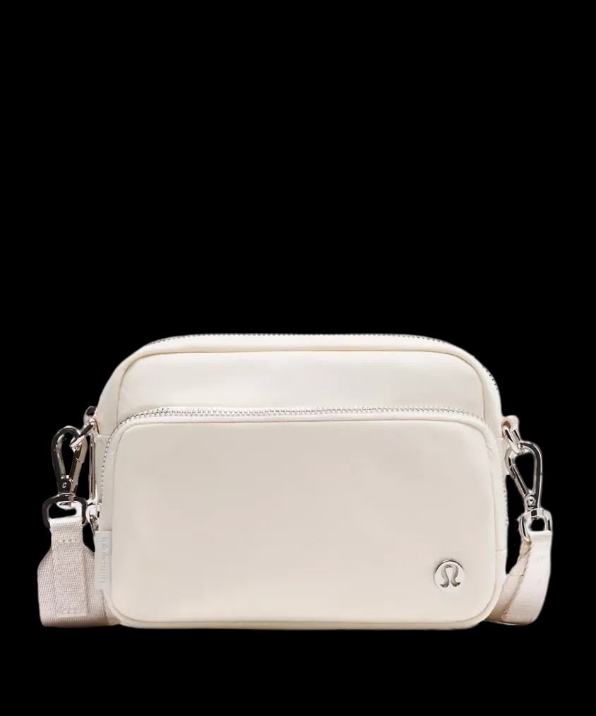 Lululemon Everywhere Crossbody Bag 2L Metal Hardwar Light Ivory/Silver - HypeFly India View 1