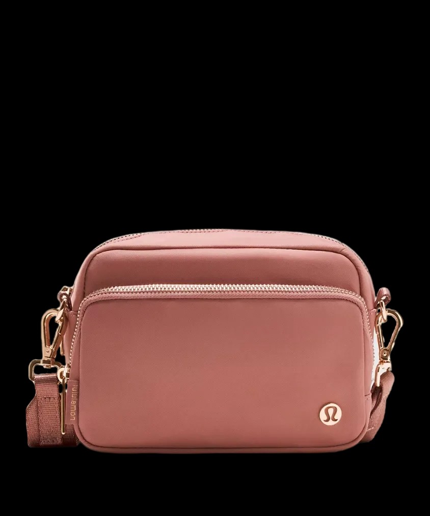 Lululemon Everywhere Crossbody Bag 2L Metal Hardwar Spiced Chai/Rose Gold - HypeFly India View 1