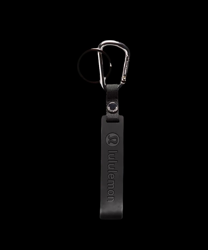 Lululemon Silicone Keychain Black/Silver - HypeFly India View 1