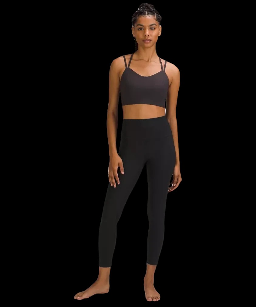 Lululemon Align™ High-Rise Ribbed Pant 25" Black - HypeFly India View 2