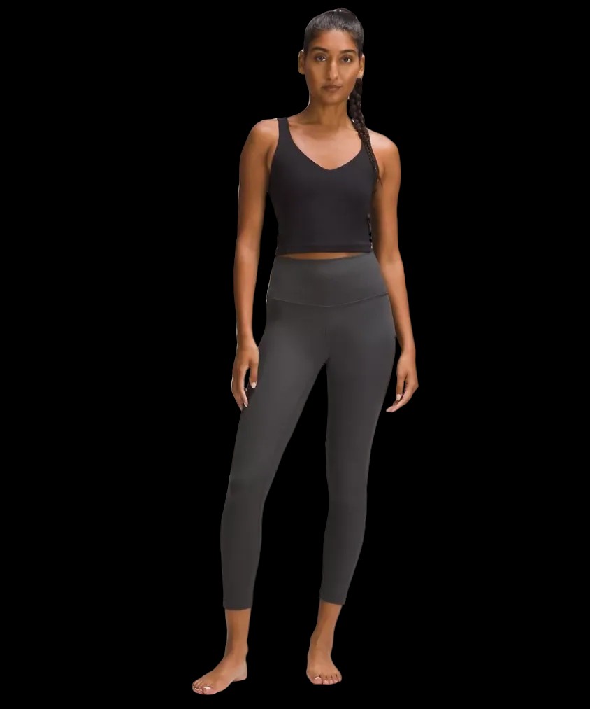 Lululemon Align™ High-Rise Ribbed Pant 25" Graphite Grey - HypeFly India View 2