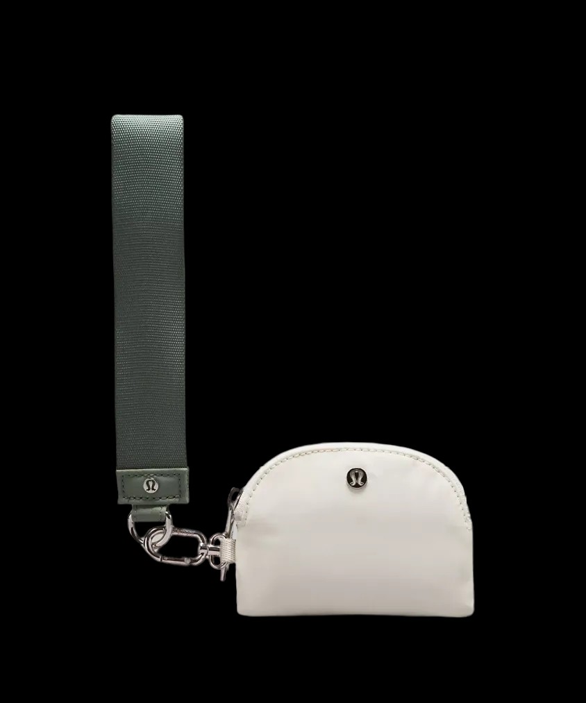 Lululemon Dual Pouch Wristlet Grey Eucalyptus/Bone - HypeFly India View 2