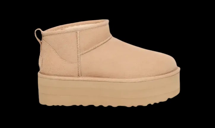 Uggs Classic Ultra Mini Platform Driftwood/White Pepper - HypeFly India View 1