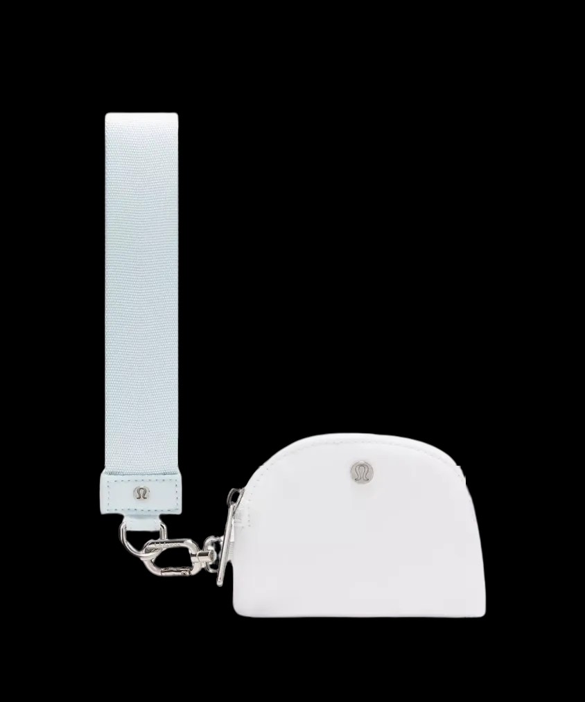Lululemon Dual Pouch Wristlet Mint Breeze/White - HypeFly India View 2