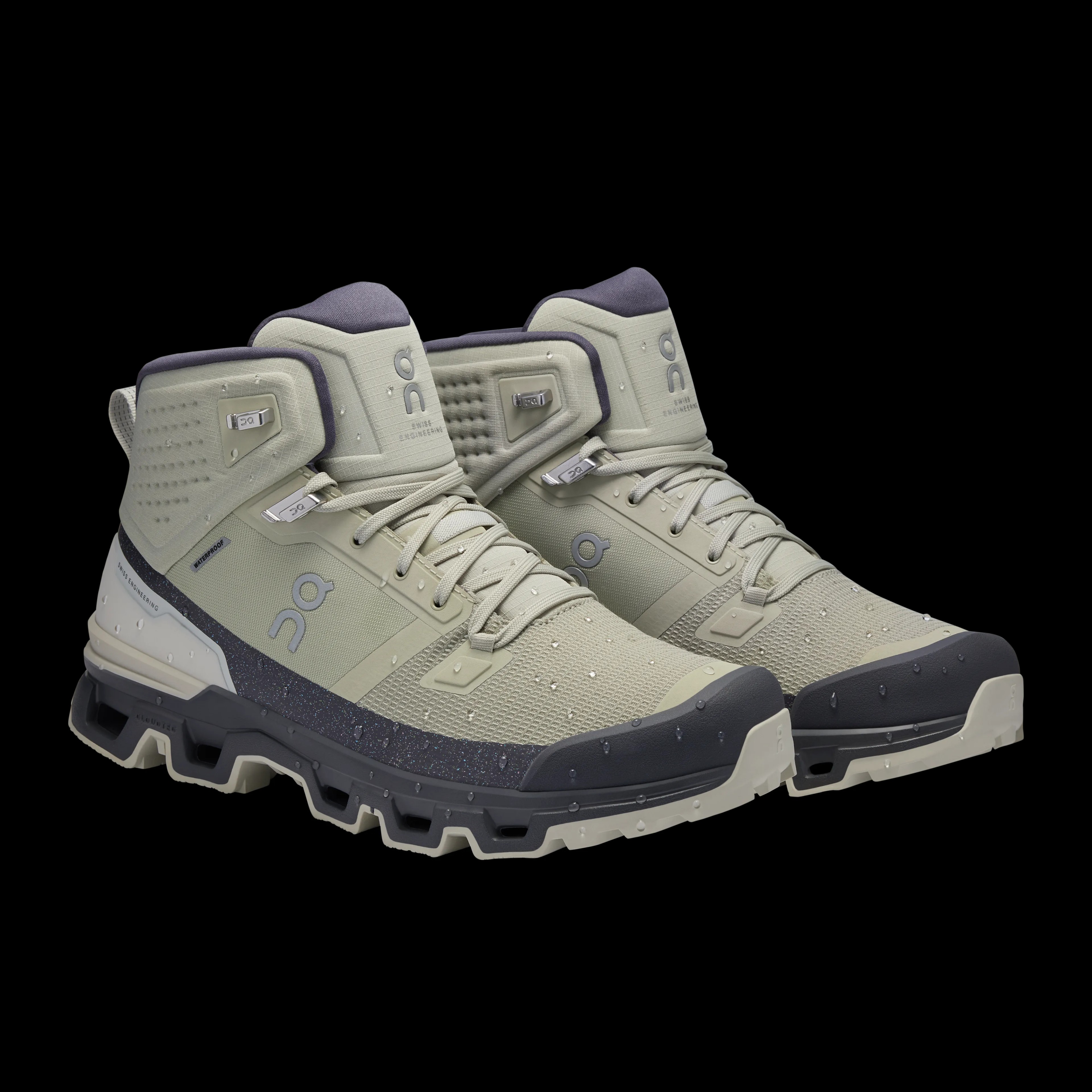Cloudrock 2 Waterproof Chalk Eclipse On Running - HypeFly India View 2