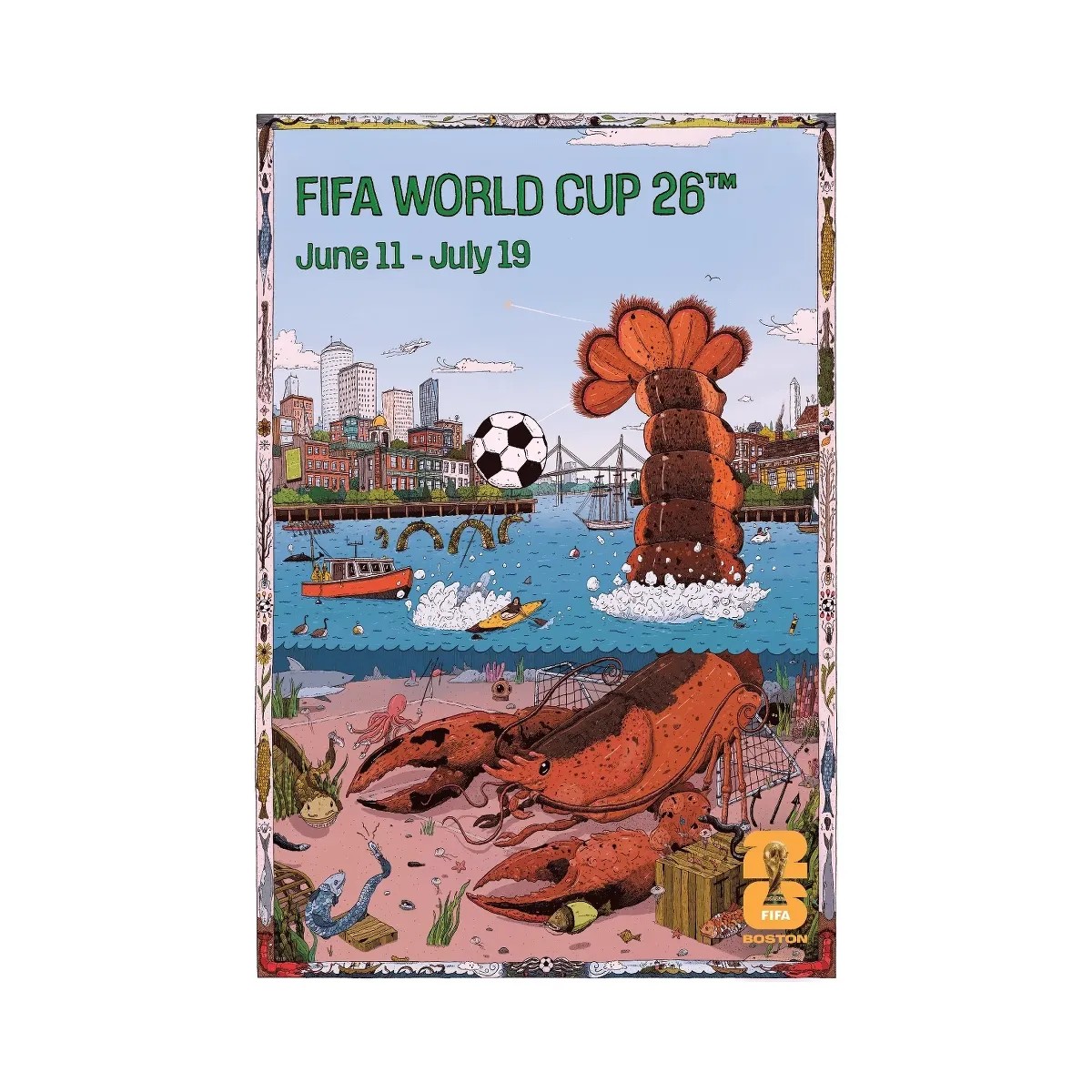 FIFA World Cup 2026 Boston Host City Poster - HypeFly India View 1