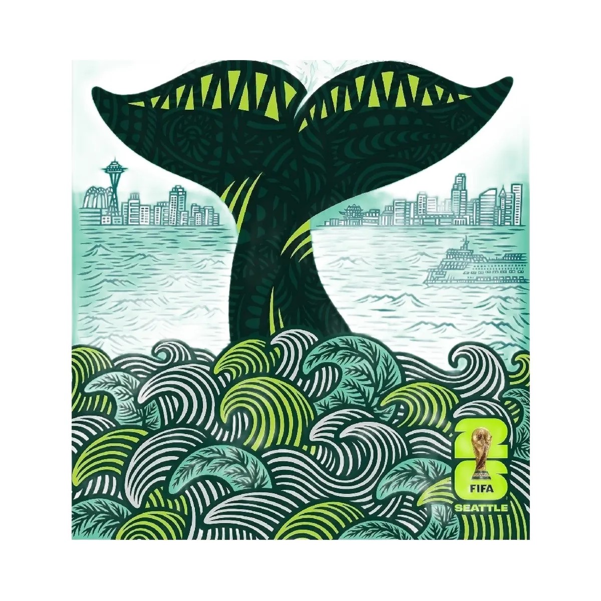 FIFA World Cup 2026 Seattle Host City Poster - HypeFly India View 1