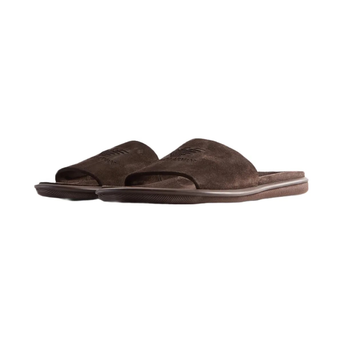 Giorgio Armani x Kith Suede Slides - Pepe - HypeFly India View 2