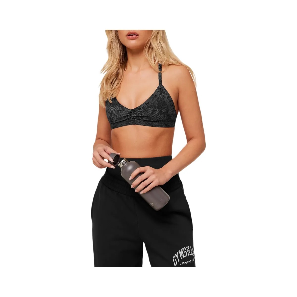 Gymshark 500ml Bottle "Cool Brown" - HypeFly India View 2