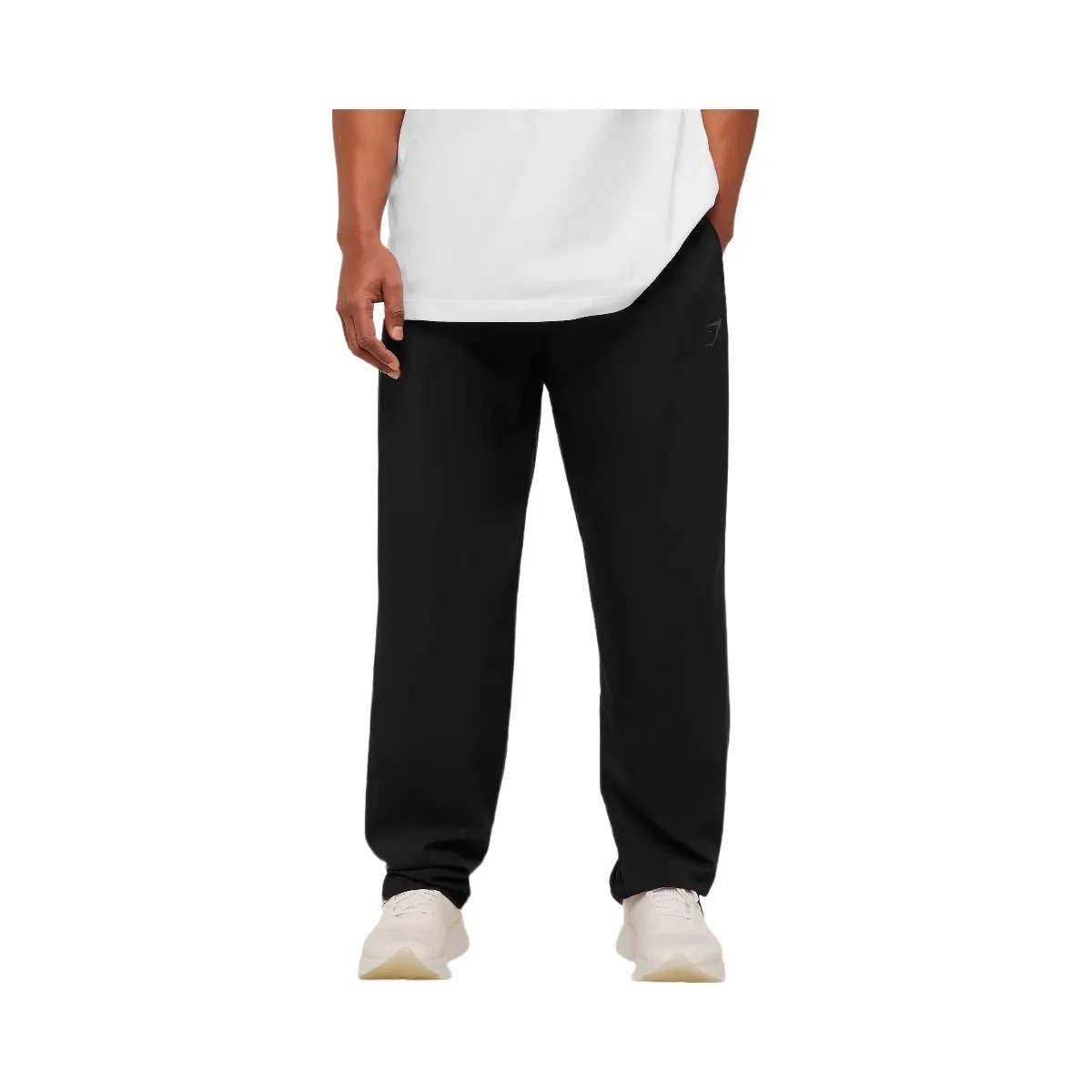 Gymshark Arrival Contrast Pants "Black Grey" - HypeFly India View 1