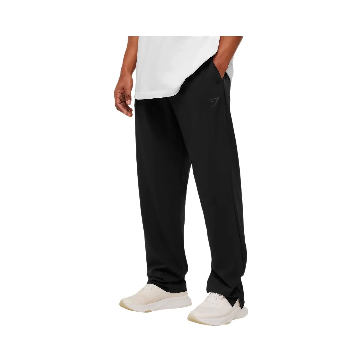Gymshark Arrival Contrast Pants "Black Grey" - HypeFly India View 2