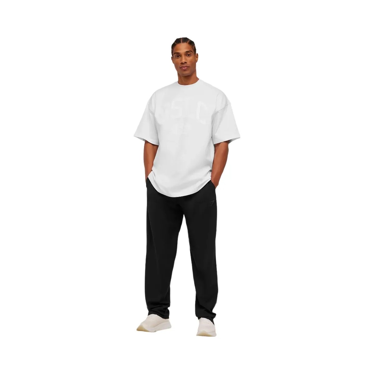 Gymshark Arrival Contrast Pants "Black Grey" - HypeFly India View 4
