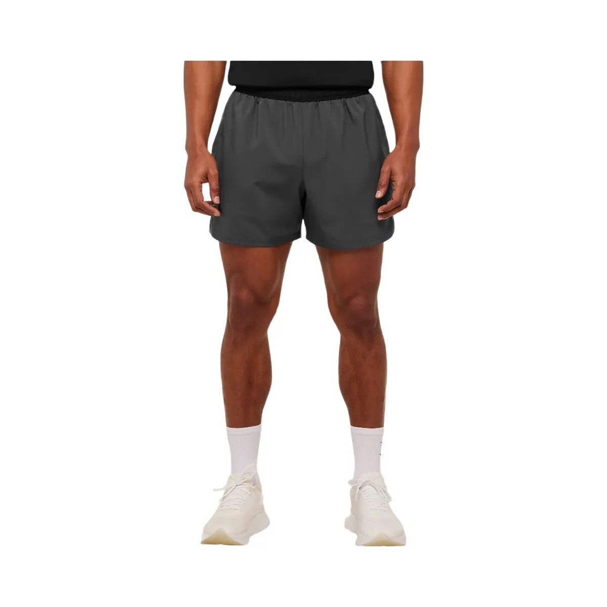 Gymshark Arrival Contrast Shorts "Grey Black" - HypeFly India View 1