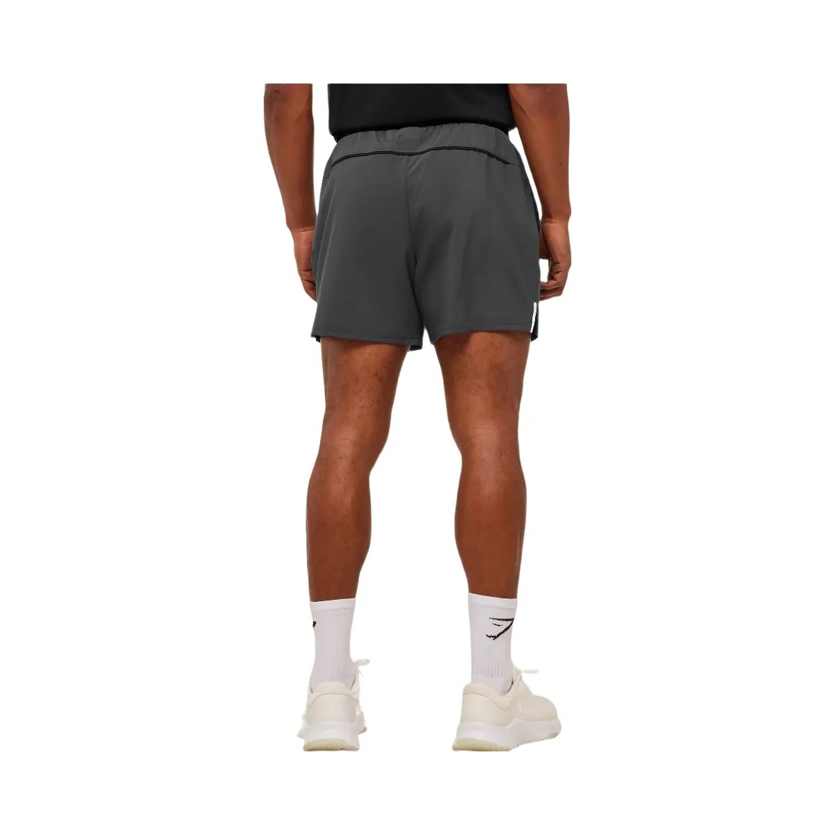 Gymshark Arrival Contrast Shorts "Grey Black" - HypeFly India View 3