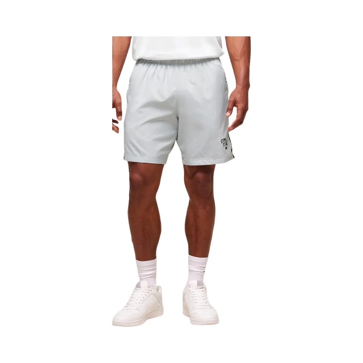 Gymshark Campus 7" Shorts "Light Grey" - HypeFly India View 1