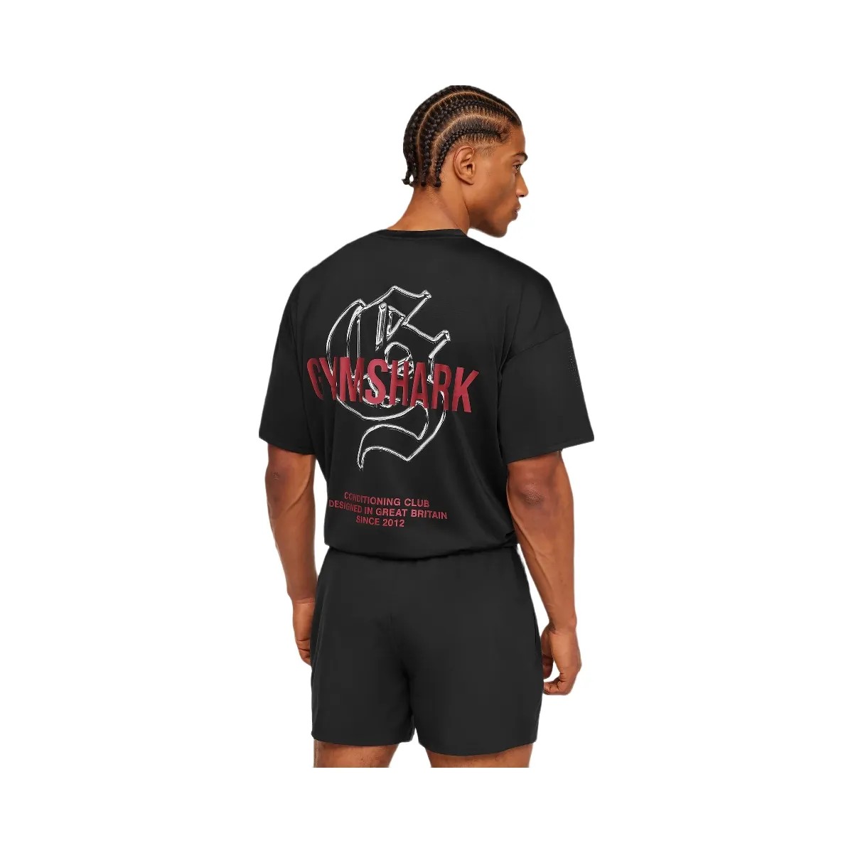 Gymshark Chrome Graphic T-Shirt "Black" - HypeFly India View 1