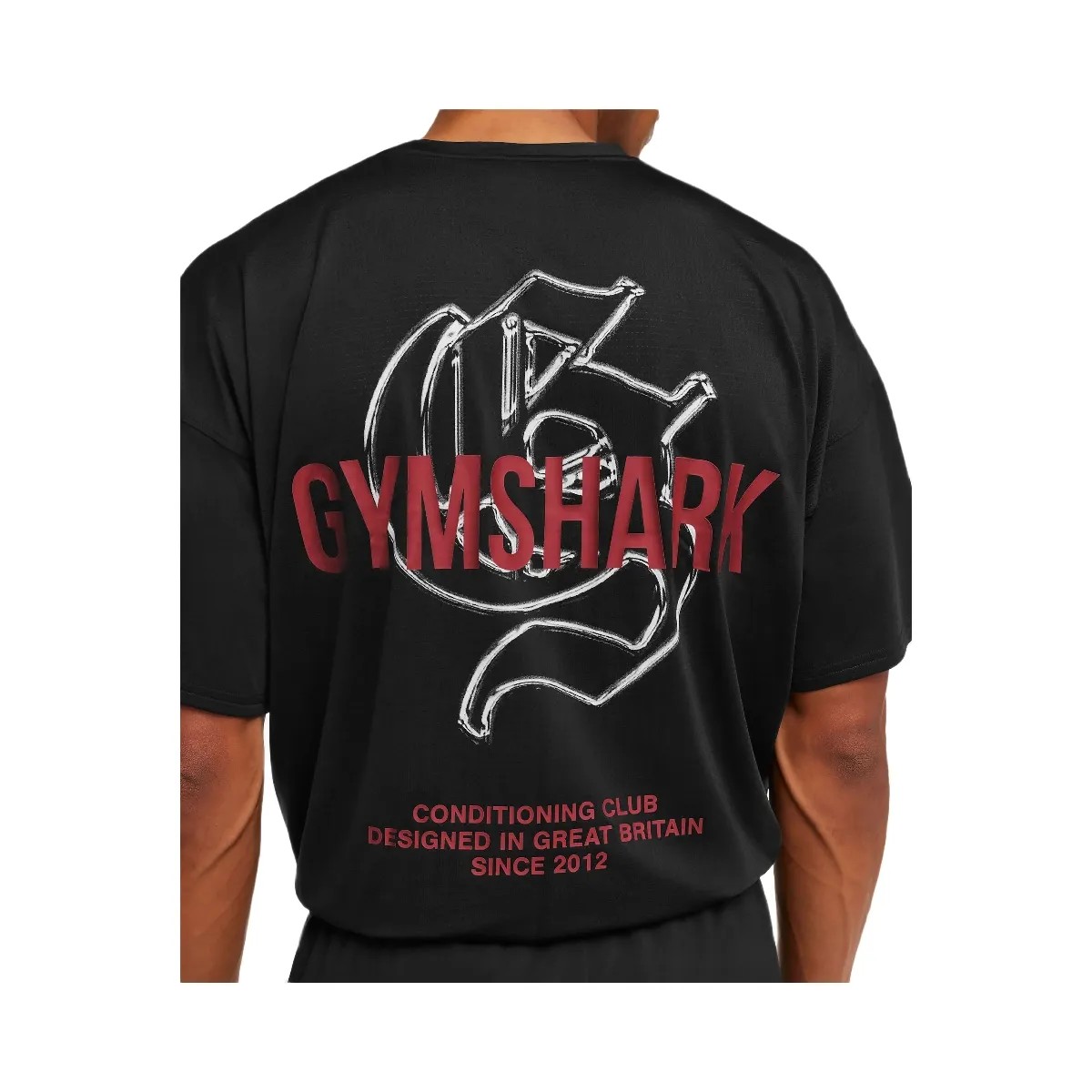 Gymshark Chrome Graphic T-Shirt "Black" - HypeFly India View 5
