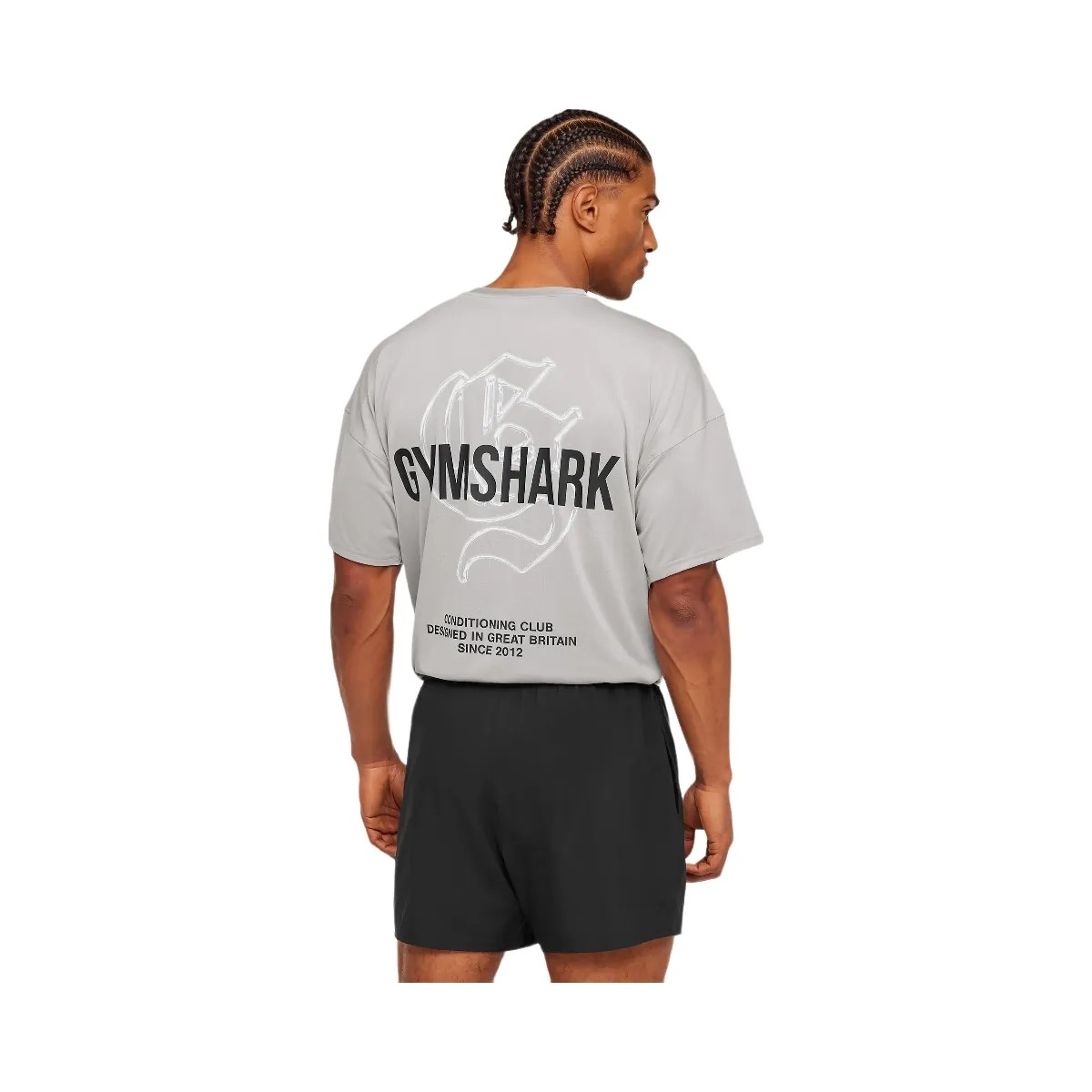 Gymshark Chrome Graphic T-Shirt "Stratus Grey" - HypeFly India View 1