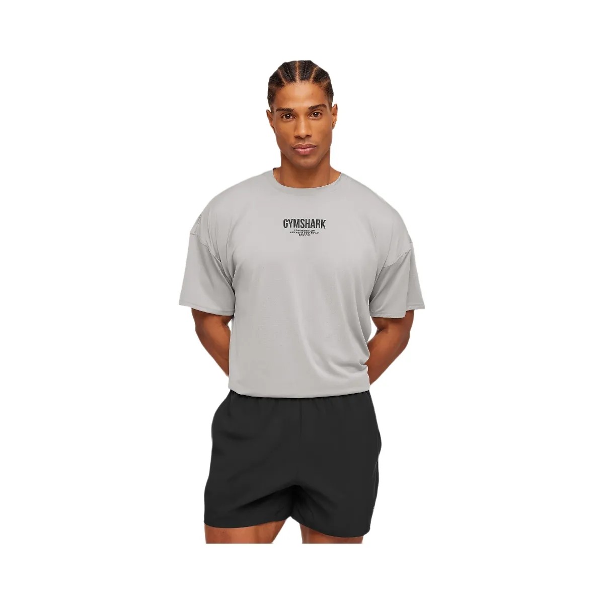 Gymshark Chrome Graphic T-Shirt "Stratus Grey" - HypeFly India View 2