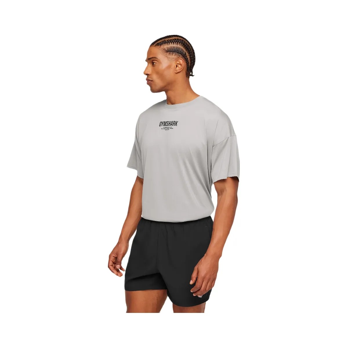 Gymshark Chrome Graphic T-Shirt "Stratus Grey" - HypeFly India View 3