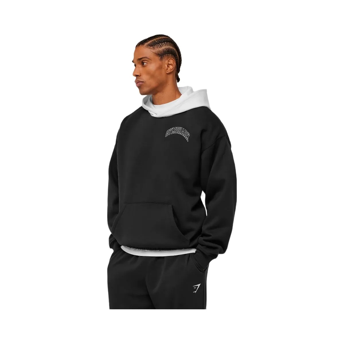 Gymshark Collegiate Tech Hoodie "GS Black" - HypeFly India View 3