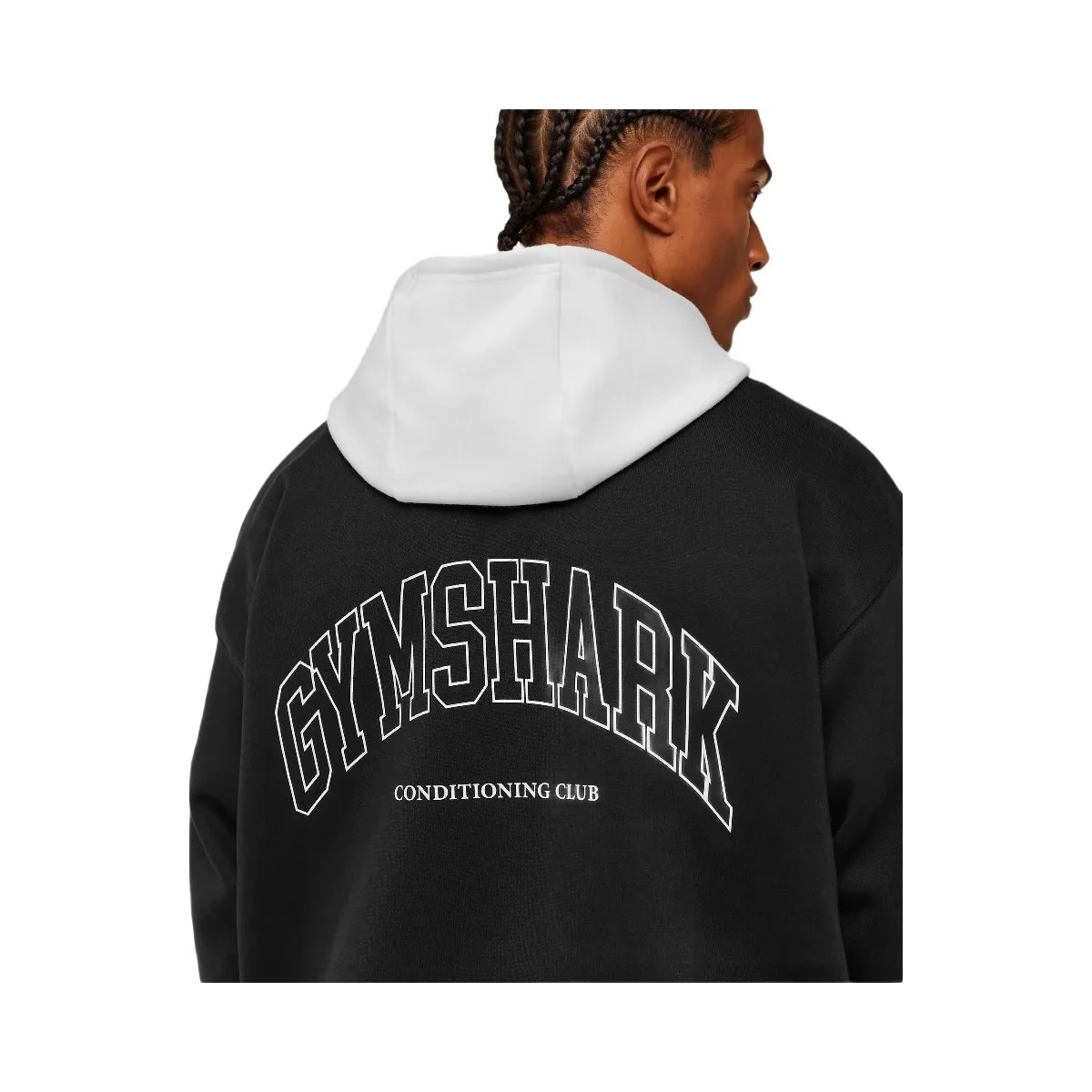 Gymshark Collegiate Tech Hoodie "GS Black" - HypeFly India View 6