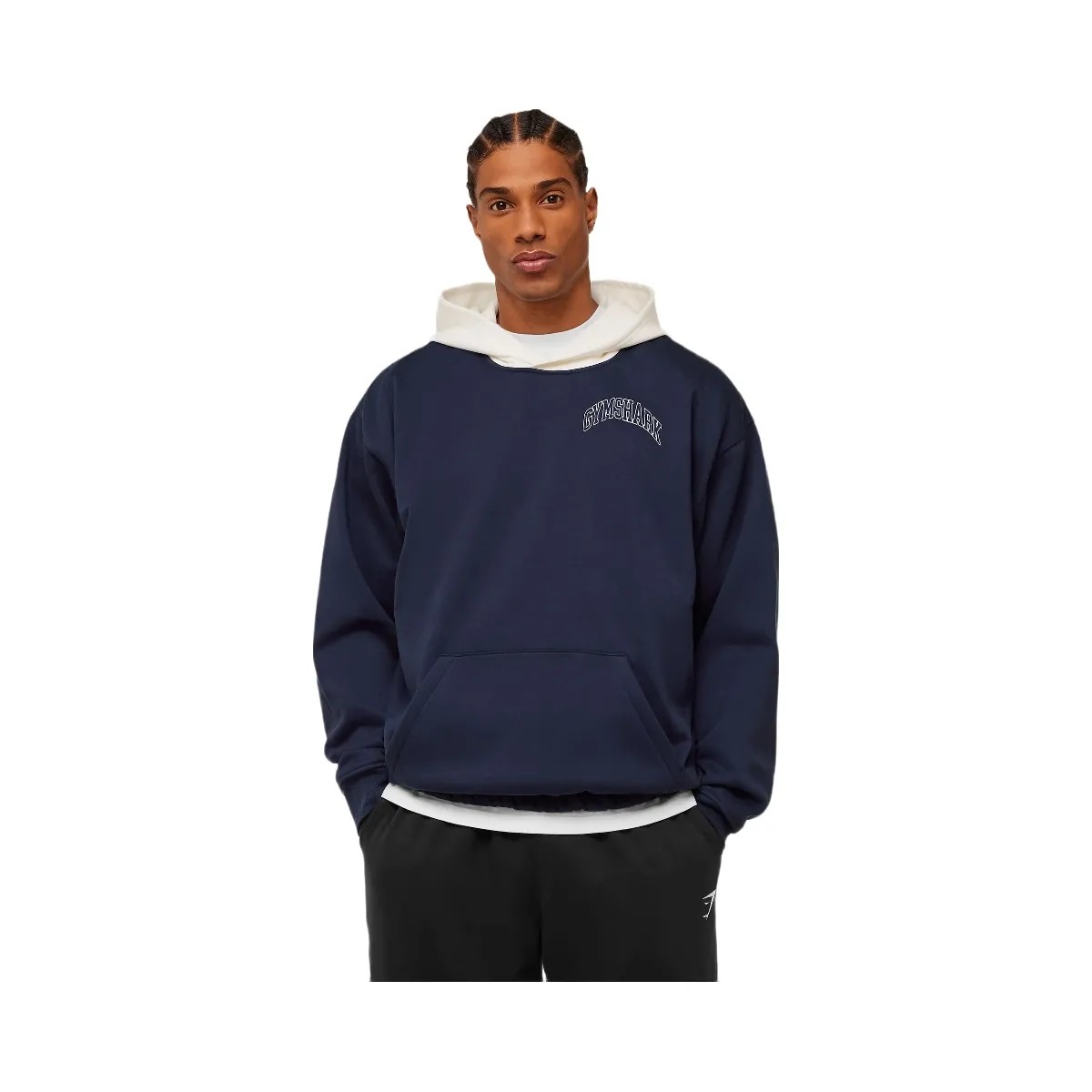 Gymshark Collegiate Tech Hoodie "Heavy Blue" - HypeFly India View 1